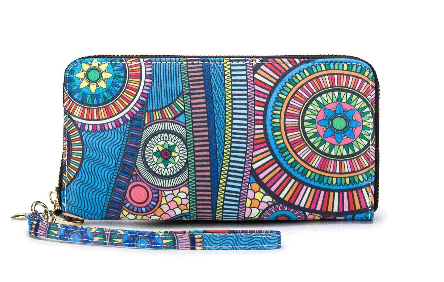 Women's Wallet Clutch - Stylish, Spacious w/Wristlet for Travel, Holds Cards, Phone, Cash