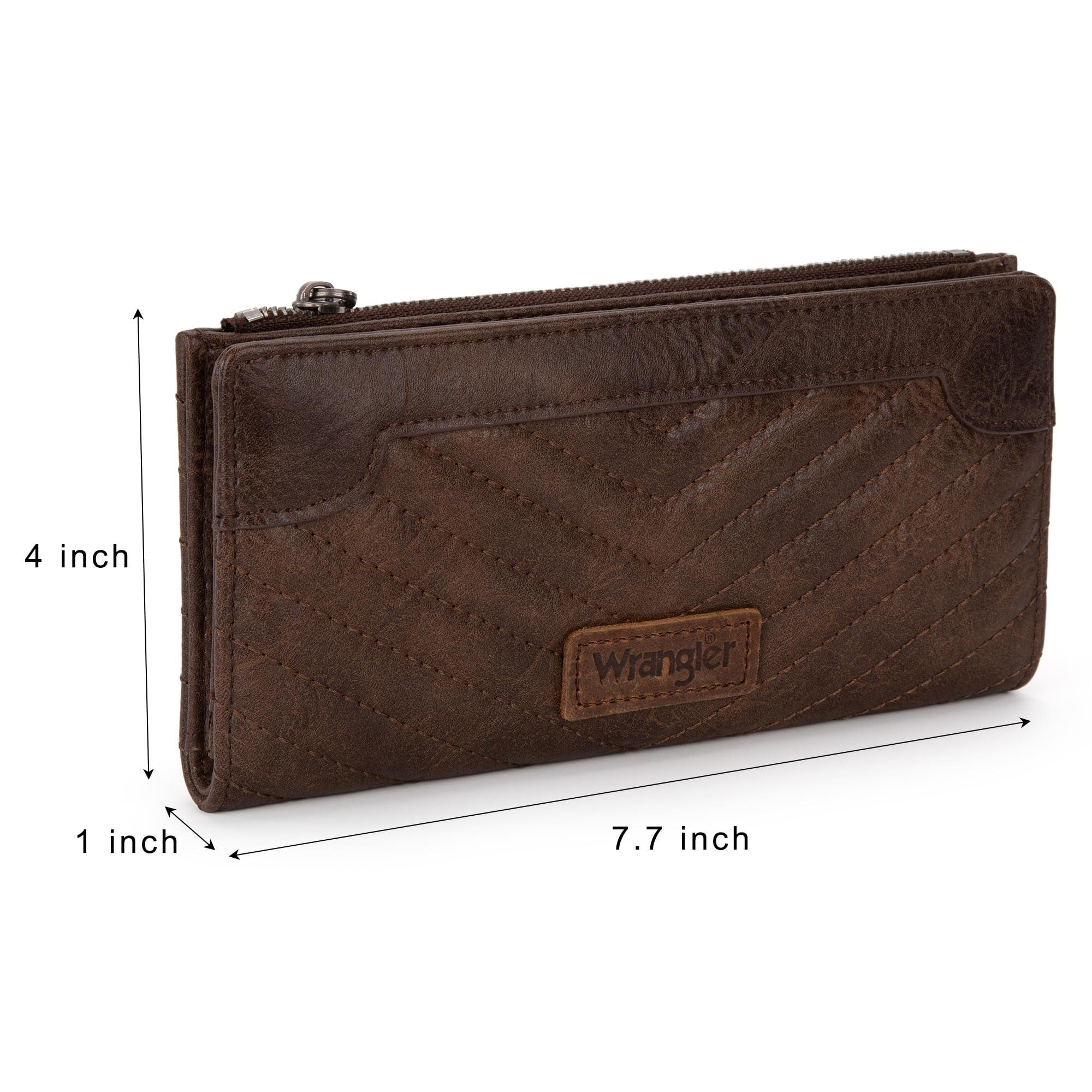 Wallets Womens Bifold Credit Card Wallet Women's Wallets, Card Cases &amp; Money Organizers Brown Wallet for Women Ladies Female Cash Wallet with Smooth Zipper