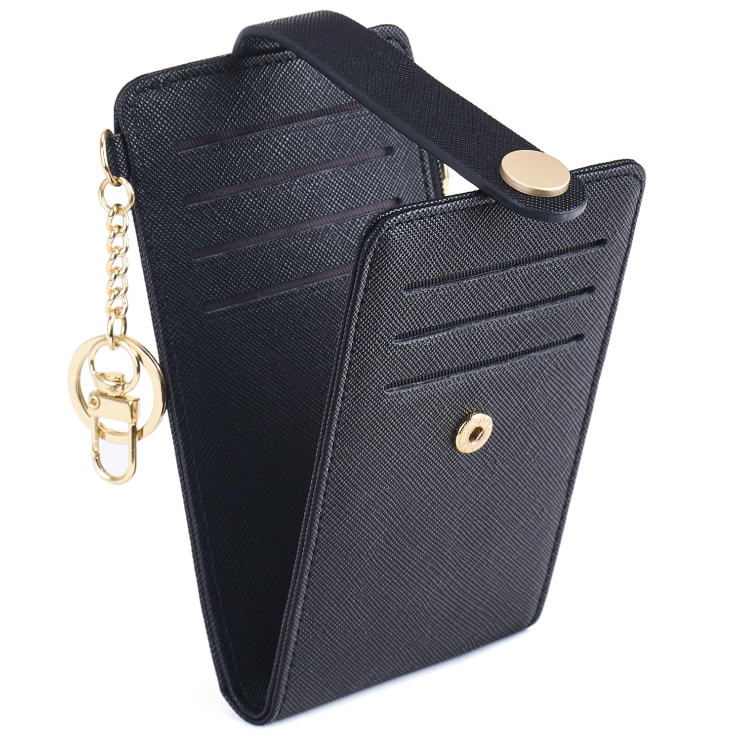 Wallet for Women,RFID Blocking Bifold Credit Card Holder with Zipper Coin Pocket,ID Window &amp; Keychain