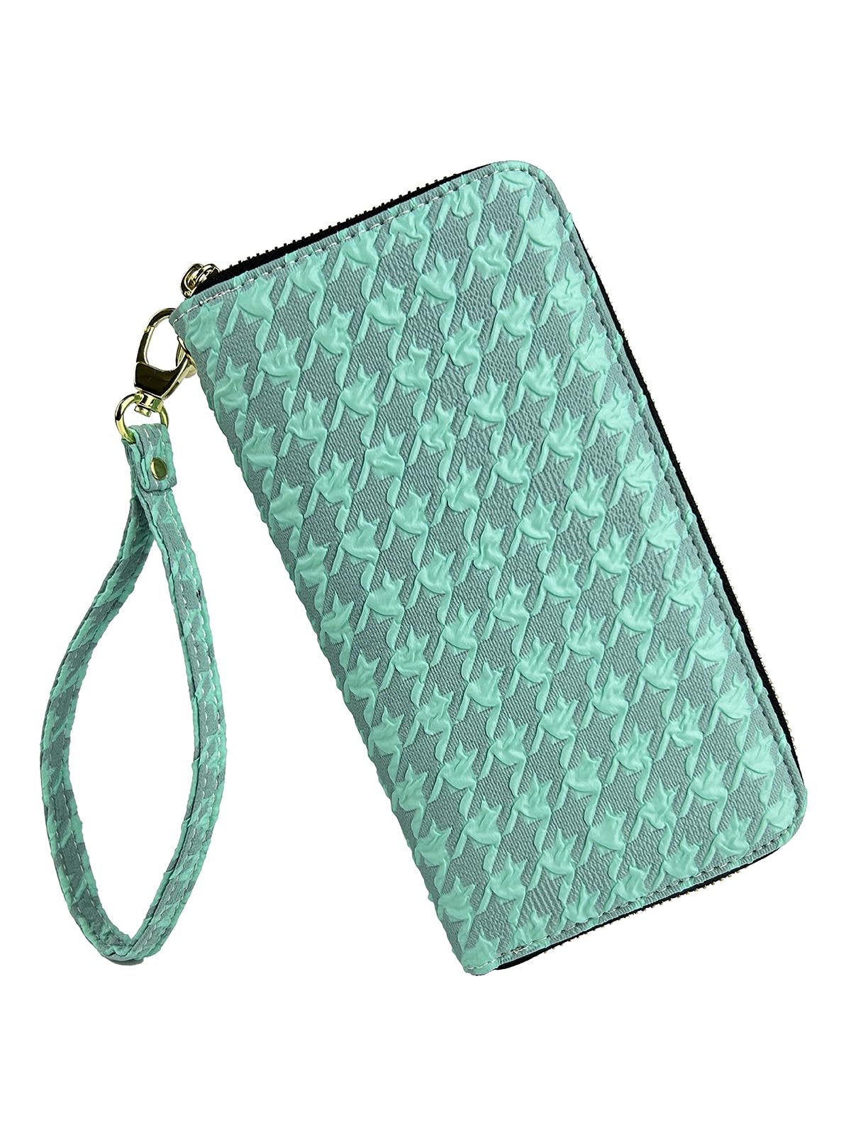 Women's Wallet Clutch - Stylish, Spacious w/Wristlet for Travel, Holds Cards, Phone, Cash