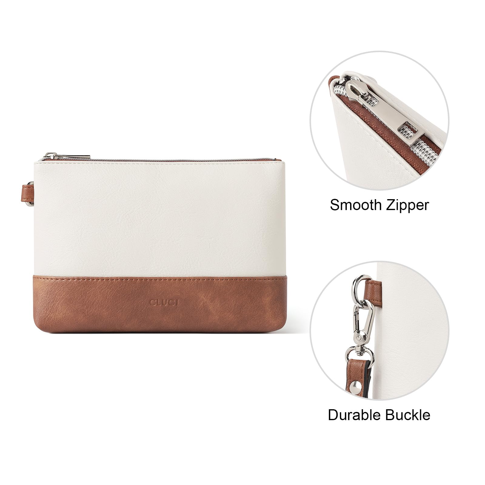 Womens Wallet Large Capacity Leather Wristlet Clutch Zipper Purse Slim Ladies Travel Credit Card Holder Phone Organizer