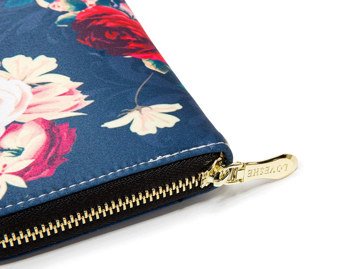 Women's Wallet Clutch - Stylish, Spacious w/Wristlet for Travel, Holds Cards, Phone, Cash