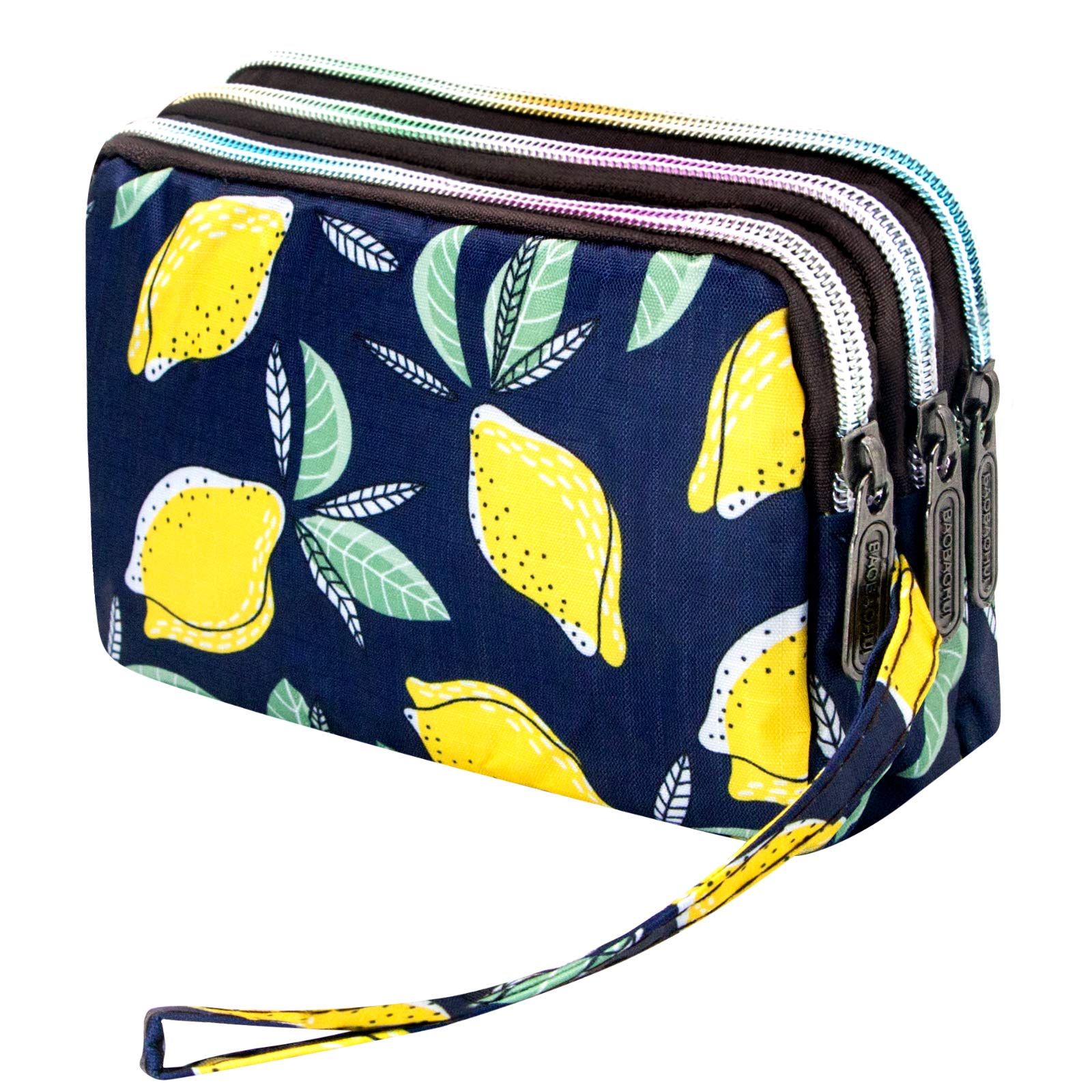 Large Capacity Wristlet Wallet - Women Printed Nylon Waterproof Handbag Clutch Purse