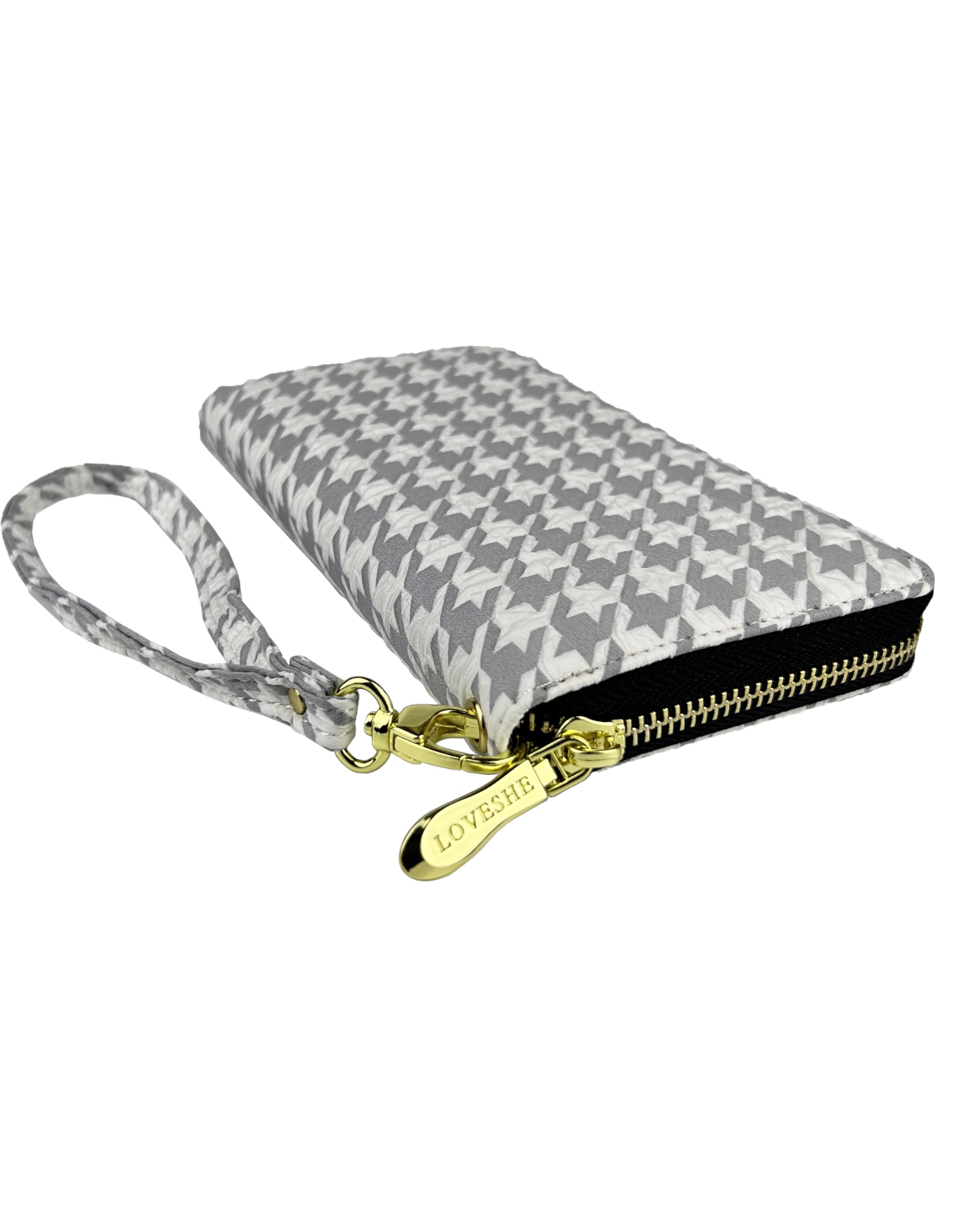 Women's Wallet Clutch - Stylish, Spacious w/Wristlet for Travel, Holds Cards, Phone, Cash