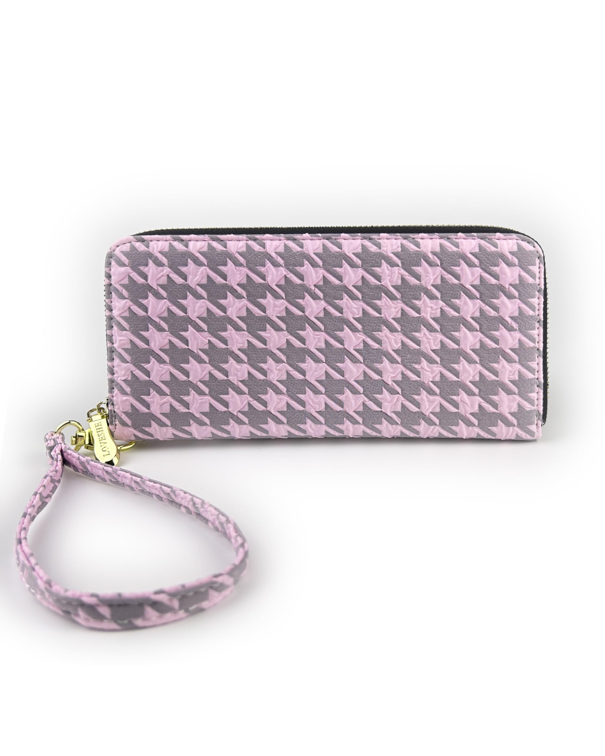 Women's Wallet Clutch - Stylish, Spacious w/Wristlet for Travel, Holds Cards, Phone, Cash