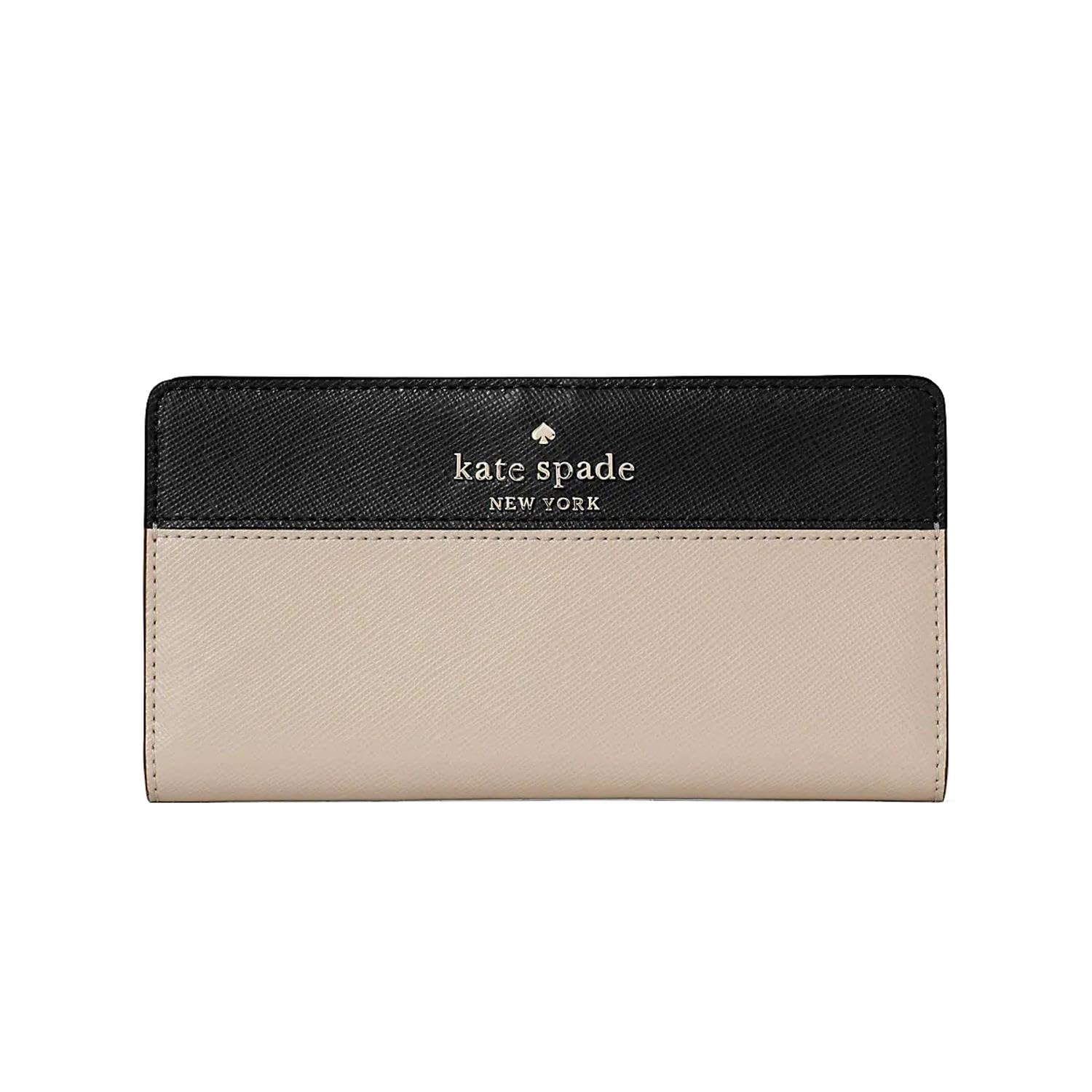 Kate Spade Wallet for Women Madison Large Slim Bifold Wallet, Conch pink