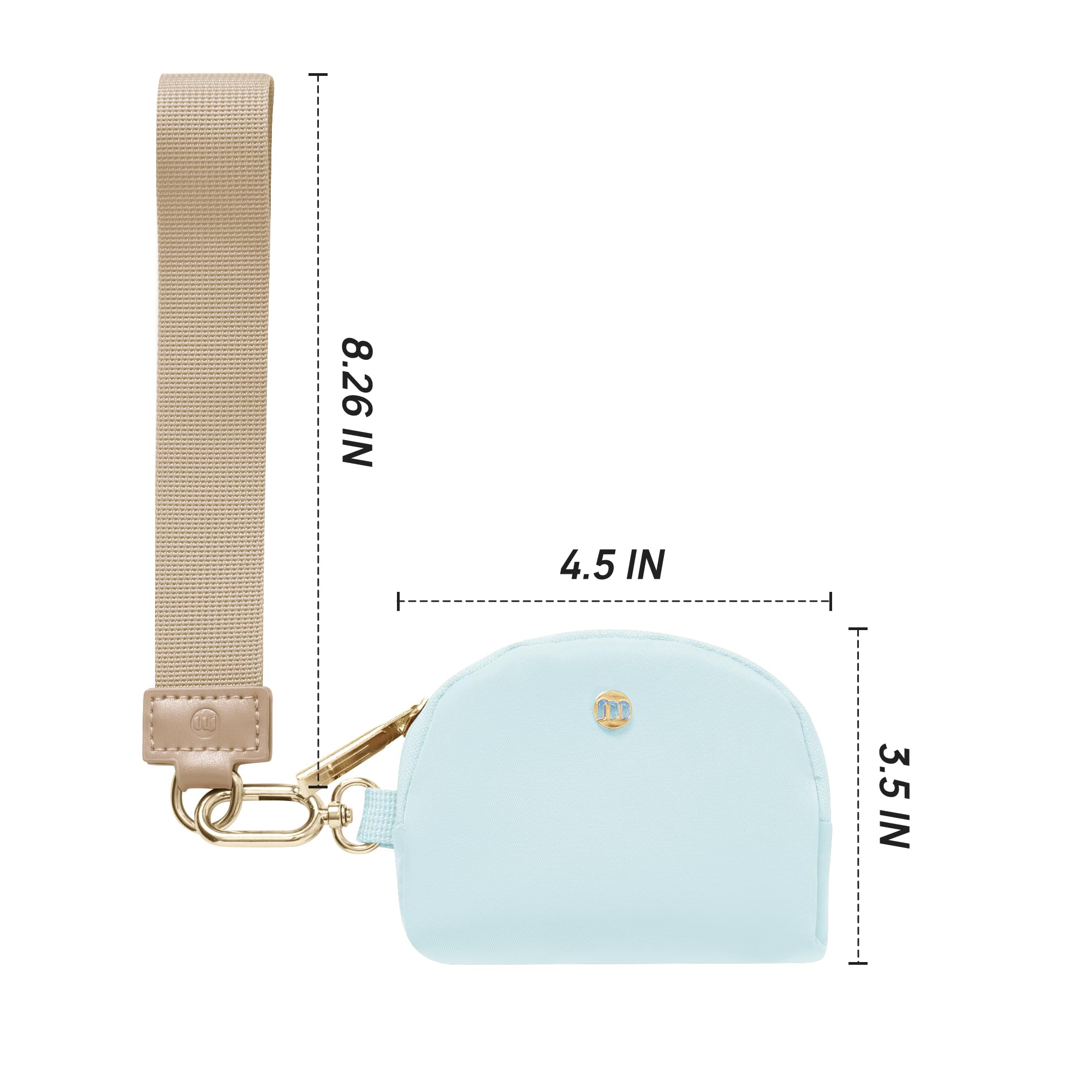 Wristlet keychain Wallet for Women Dual Pouch Wristlet Portable wallet Coin Purse Mini Women Coin Pocket