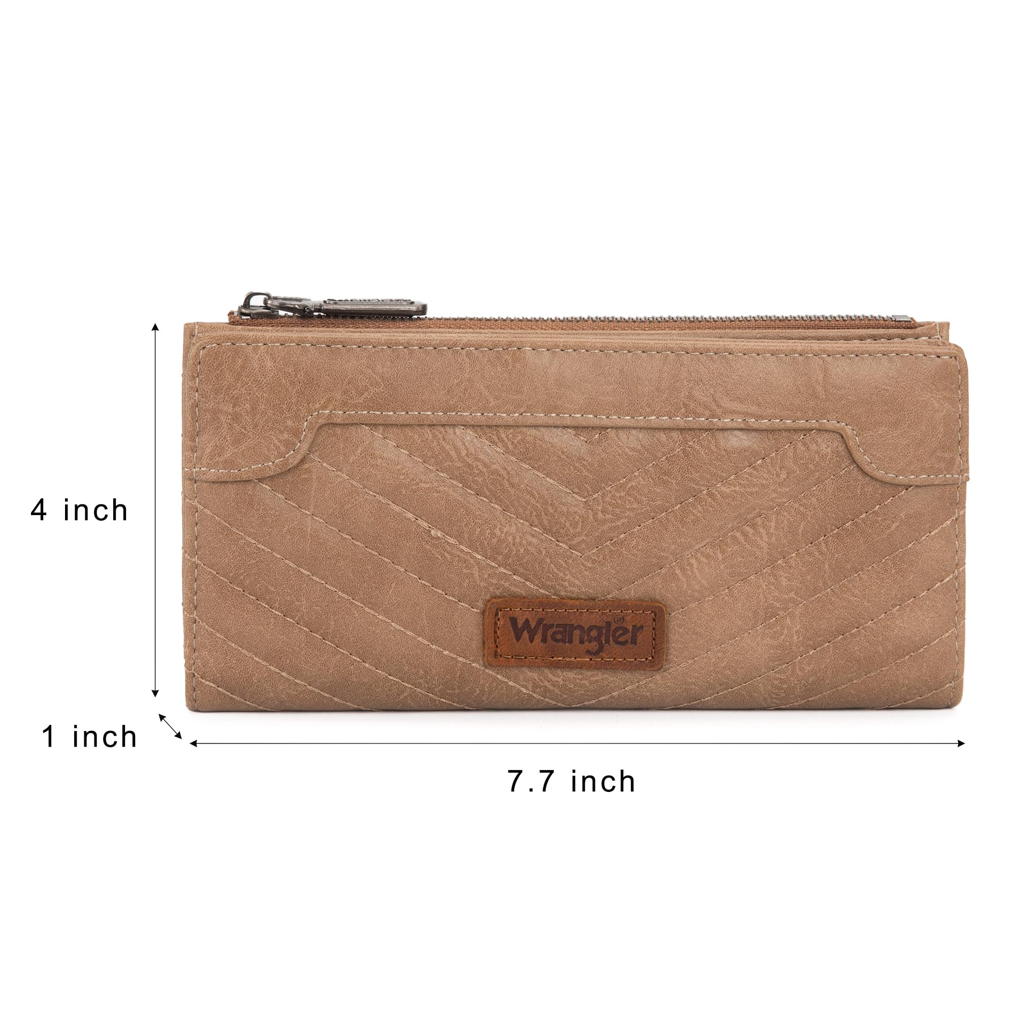 Wallets Womens Bifold Credit Card Wallet Women's Wallets, Card Cases &amp; Money Organizers Brown Wallet for Women Ladies Female Cash Wallet with Smooth Zipper