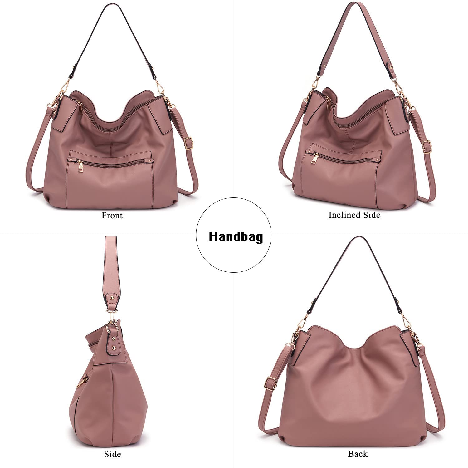 Large Crossbody Bags Ladies Shoulder Handbags Purse and Wallet Set for Women Totes Hobo Purses