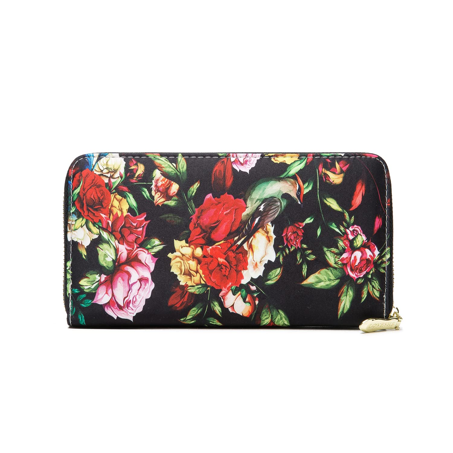 Women's Wallet Clutch - Stylish, Spacious w/Wristlet for Travel, Holds Cards, Phone, Cash