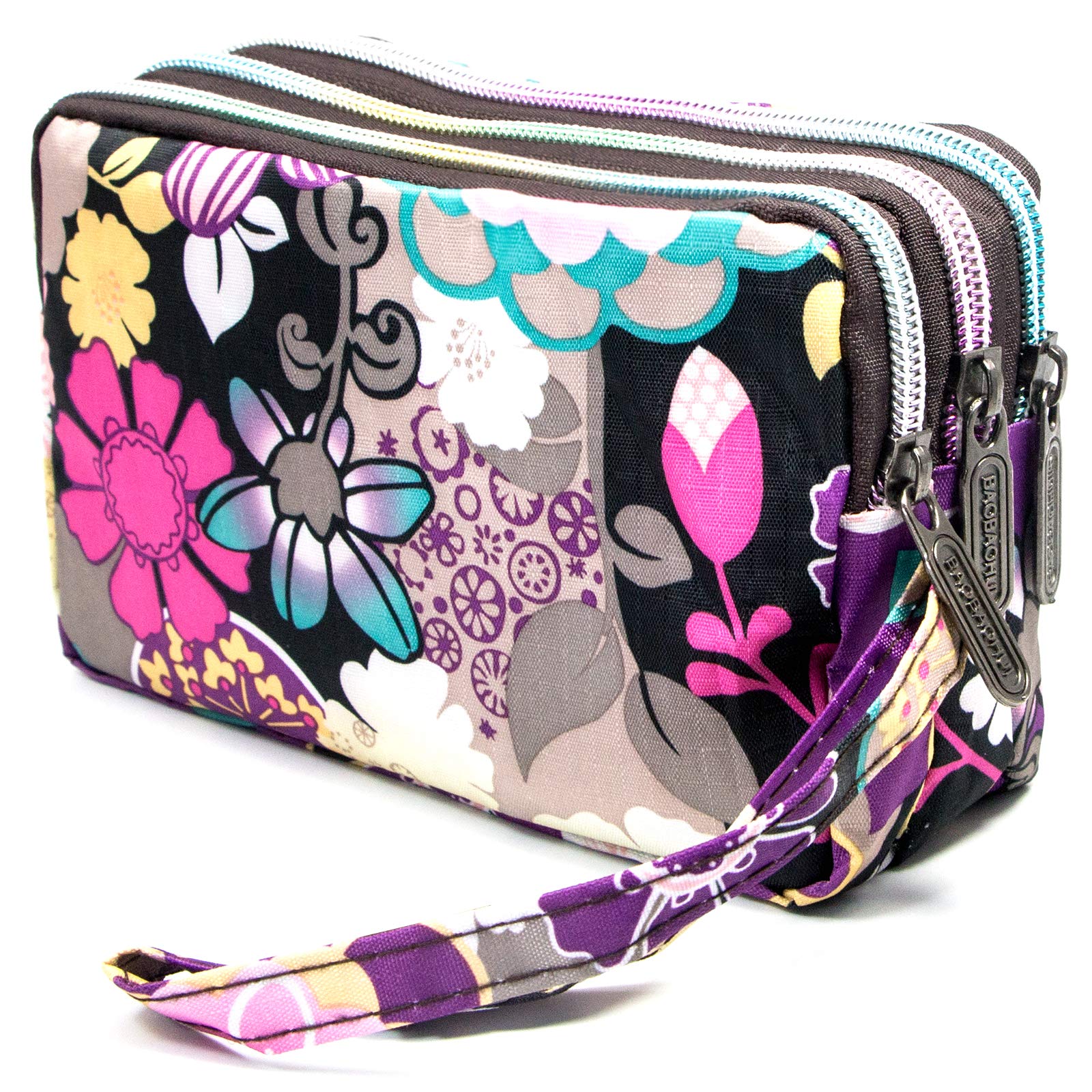 Large Capacity Wristlet Wallet - Women Printed Nylon Waterproof Handbag Clutch Purse