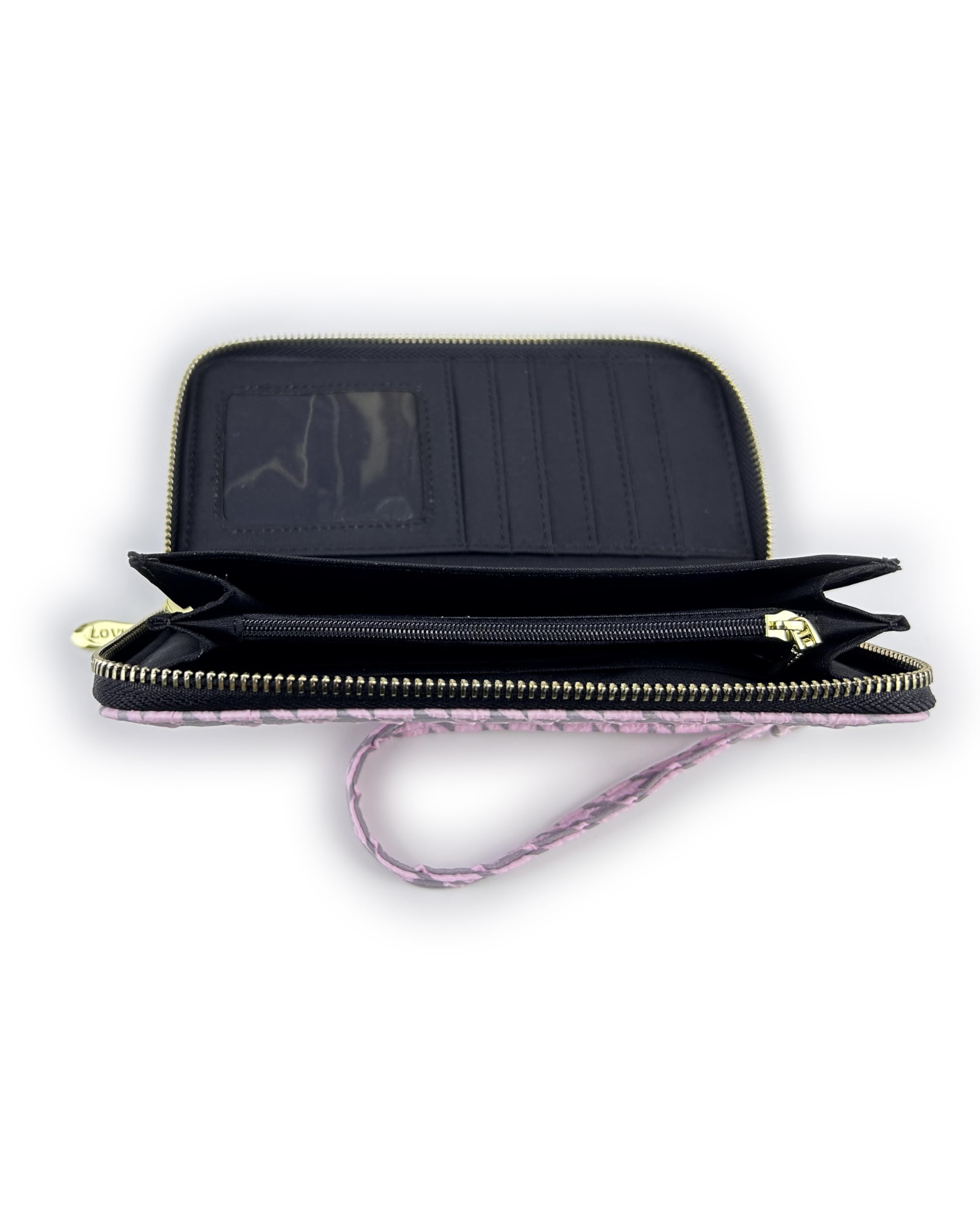 Women's Wallet Clutch - Stylish, Spacious w/Wristlet for Travel, Holds Cards, Phone, Cash