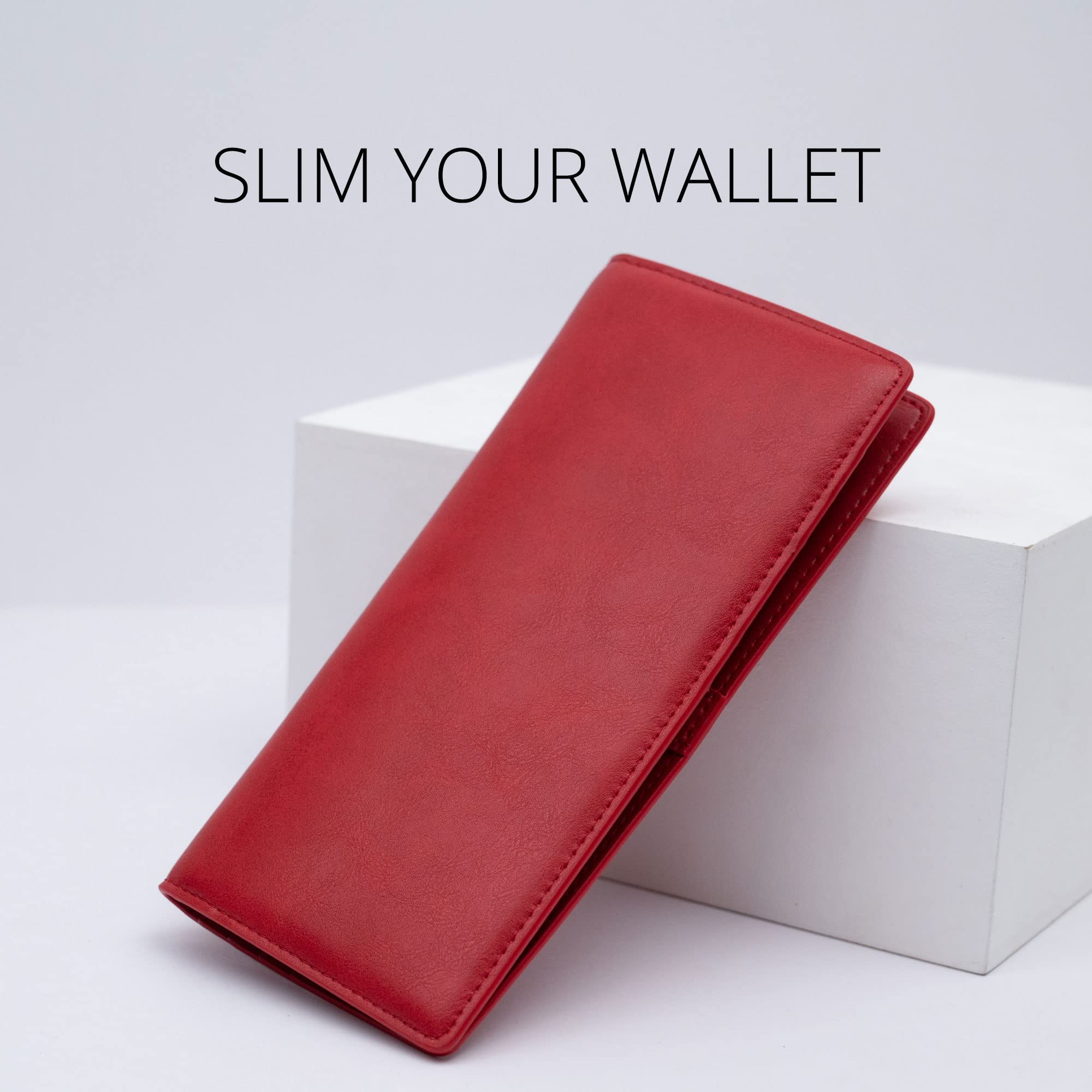 Women Wallet RFID Blocking Credit Card Holder Bifold Long Ladies Billfold (Purist Blue)