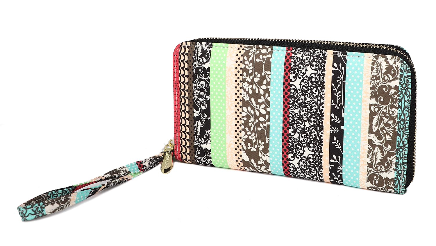 Women's Wallet Clutch - Stylish, Spacious w/Wristlet for Travel, Holds Cards, Phone, Cash