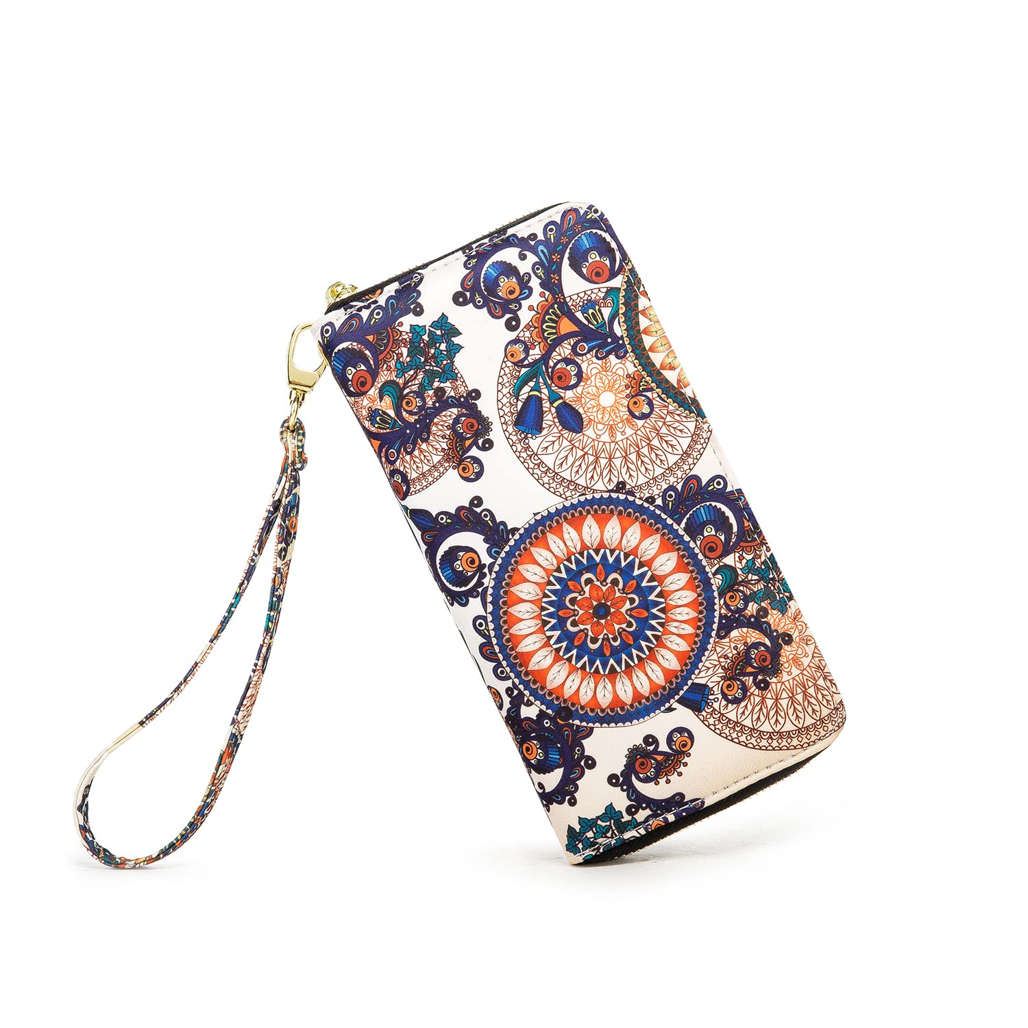 Women's Wallet Clutch - Stylish, Spacious w/Wristlet for Travel, Holds Cards, Phone, Cash