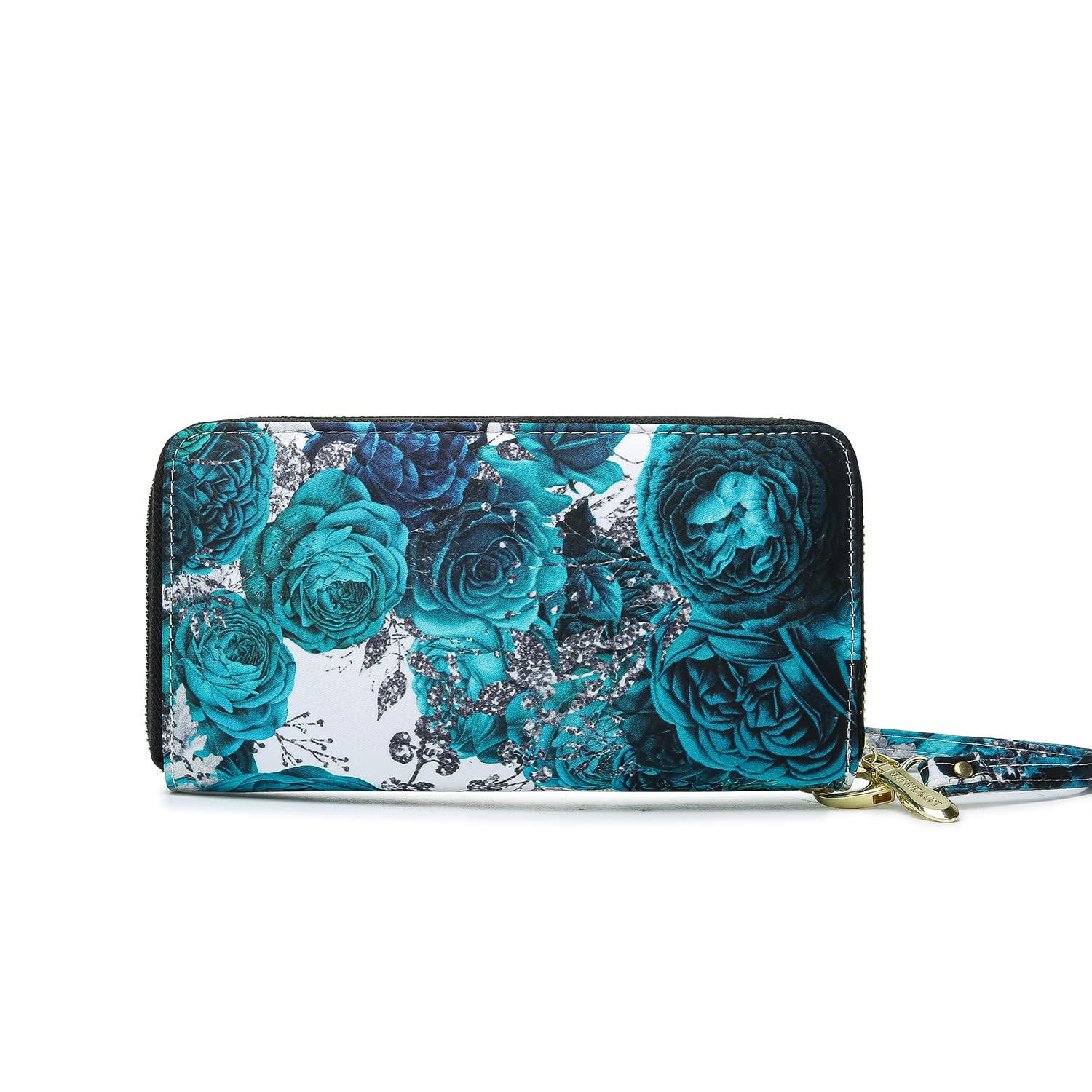 Women's Wallet Clutch - Stylish, Spacious w/Wristlet for Travel, Holds Cards, Phone, Cash