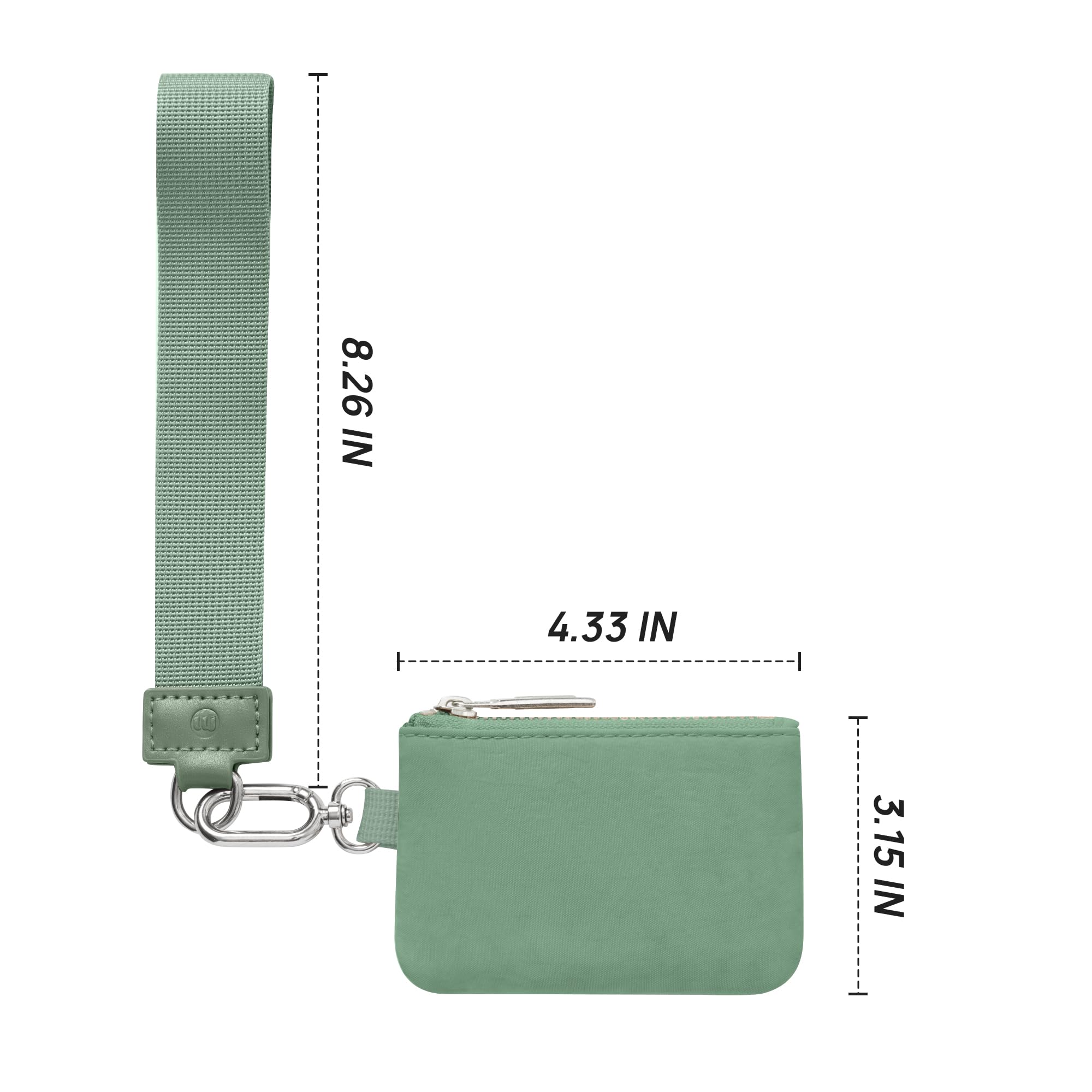 Wristlet keychain Wallet for Women Dual Pouch Wristlet Portable wallet Coin Purse Mini Women Coin Pocket