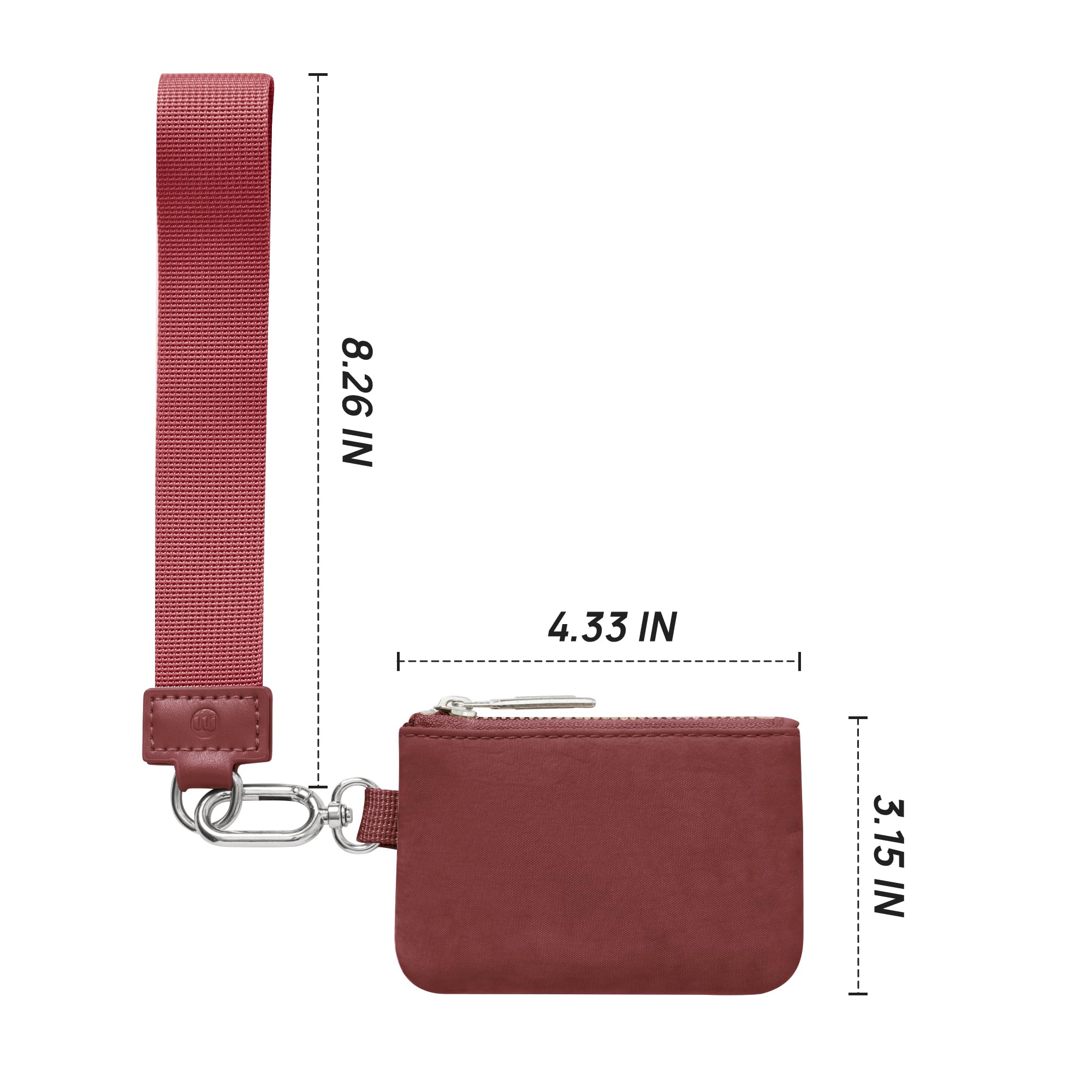 Wristlet keychain Wallet for Women Dual Pouch Wristlet Portable wallet Coin Purse Mini Women Coin Pocket