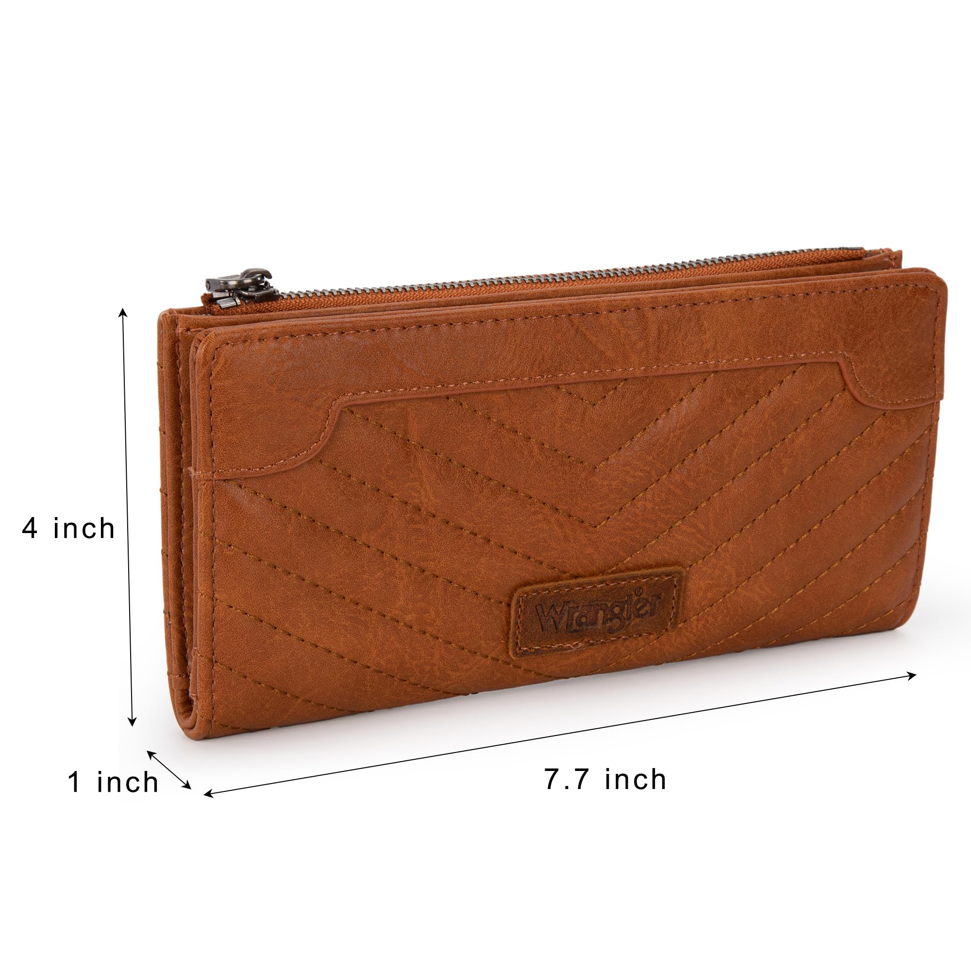 Wallets Womens Bifold Credit Card Wallet Women's Wallets, Card Cases &amp; Money Organizers Brown Wallet for Women Ladies Female Cash Wallet with Smooth Zipper