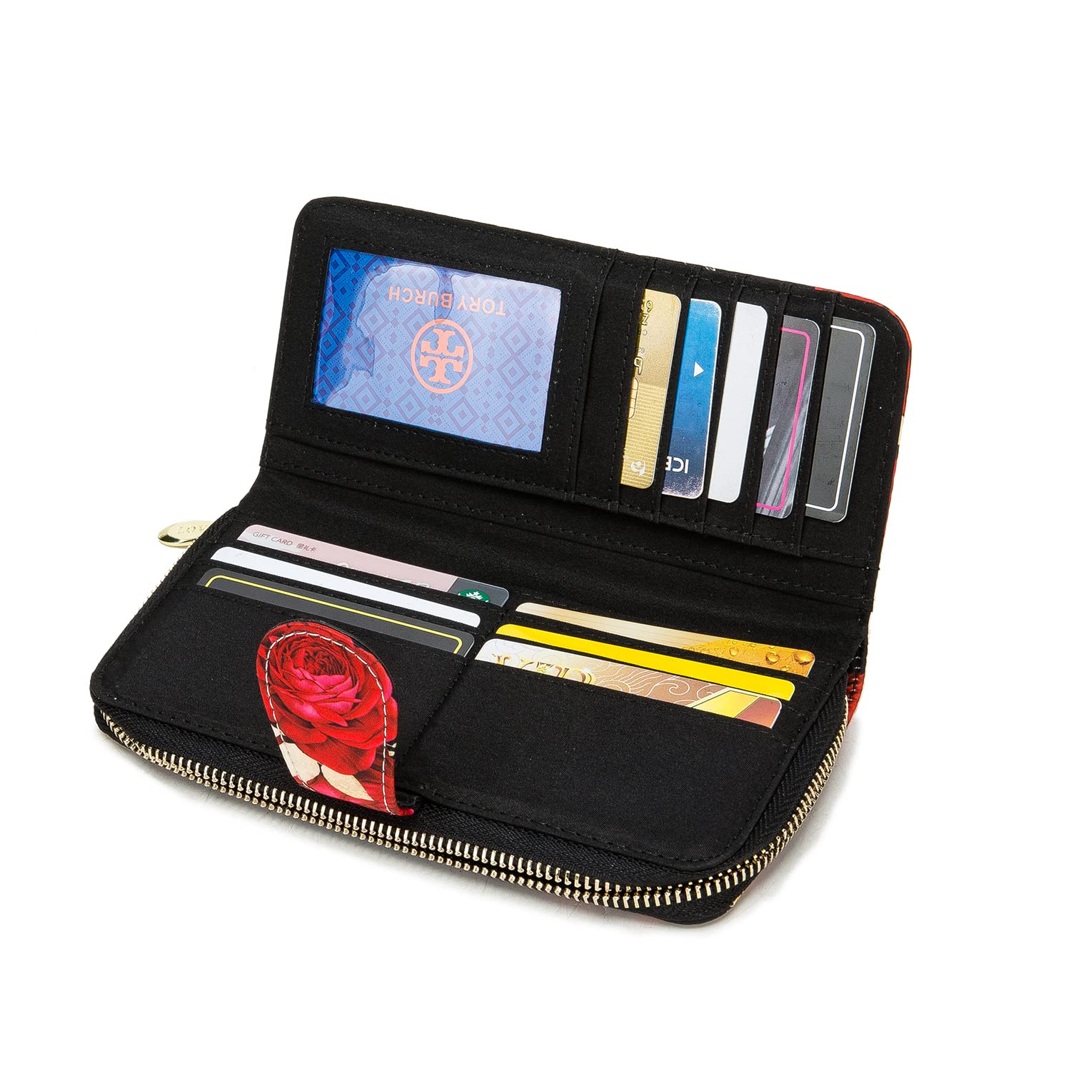 Women's Wallet Clutch - Stylish, Spacious w/Wristlet for Travel, Holds Cards, Phone, Cash