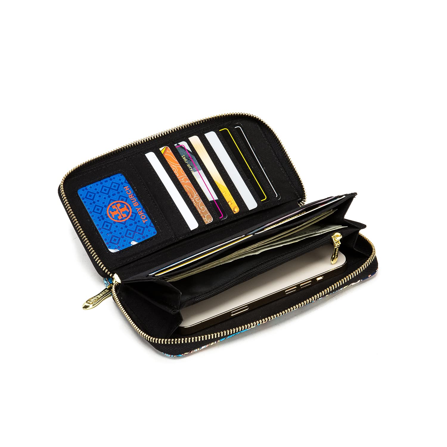 Women's Wallet Clutch - Stylish, Spacious w/Wristlet for Travel, Holds Cards, Phone, Cash