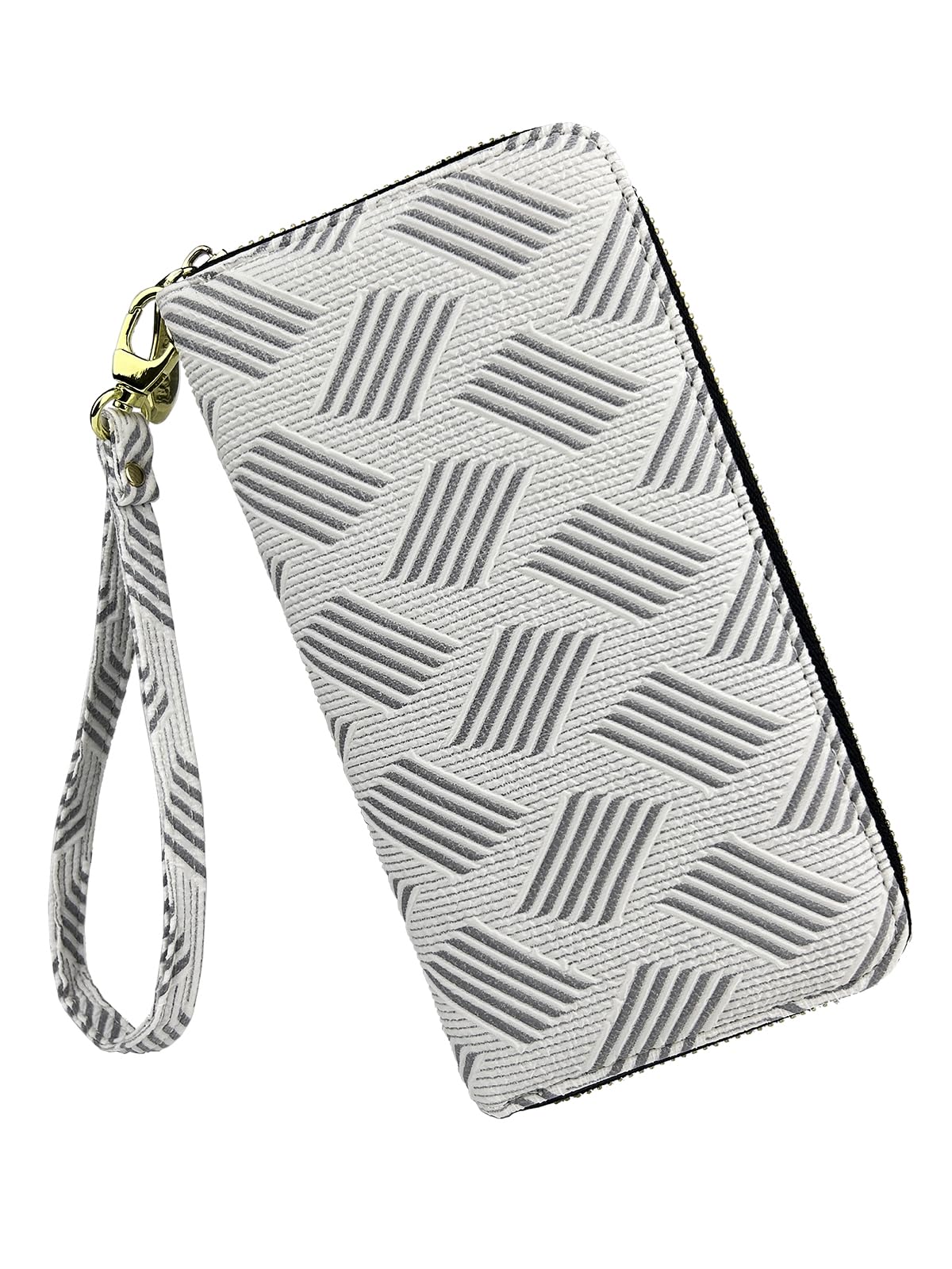 Women's Wallet Clutch - Stylish, Spacious w/Wristlet for Travel, Holds Cards, Phone, Cash