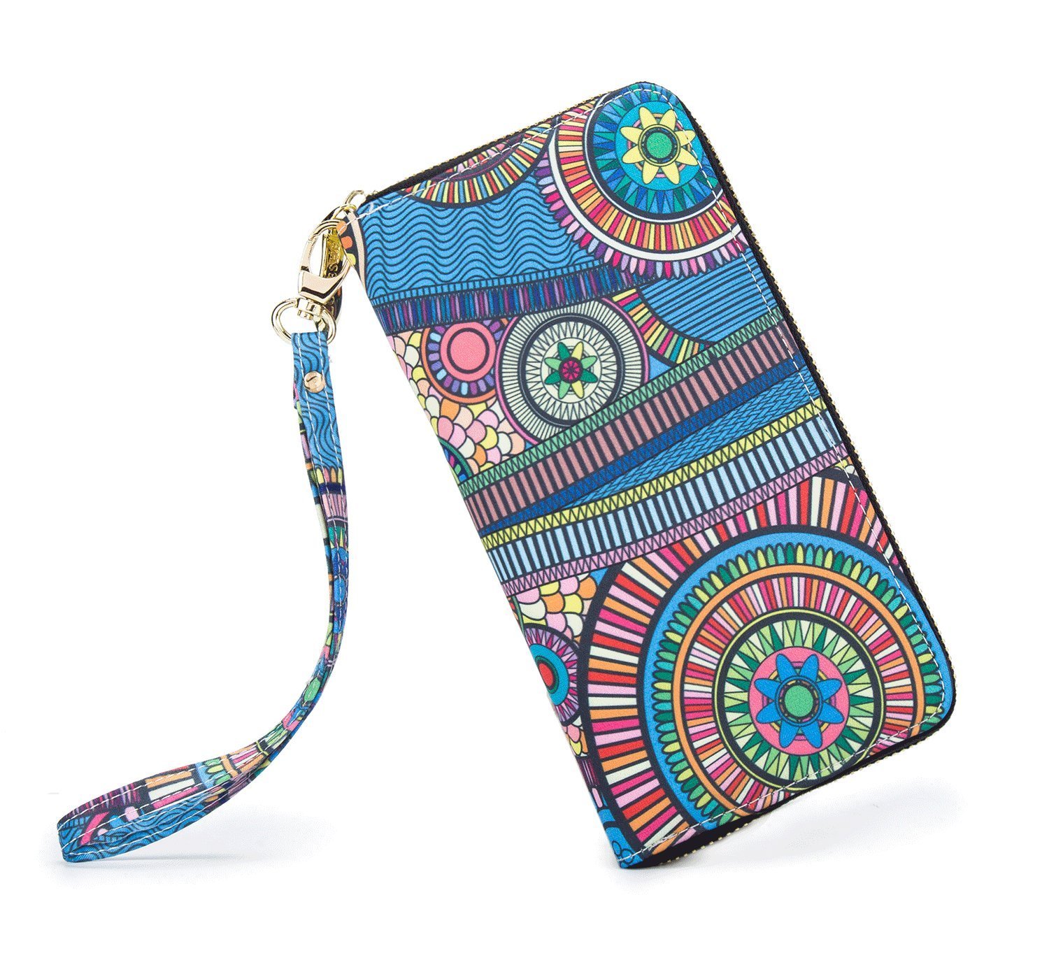 Women's Wallet Clutch - Stylish, Spacious w/Wristlet for Travel, Holds Cards, Phone, Cash