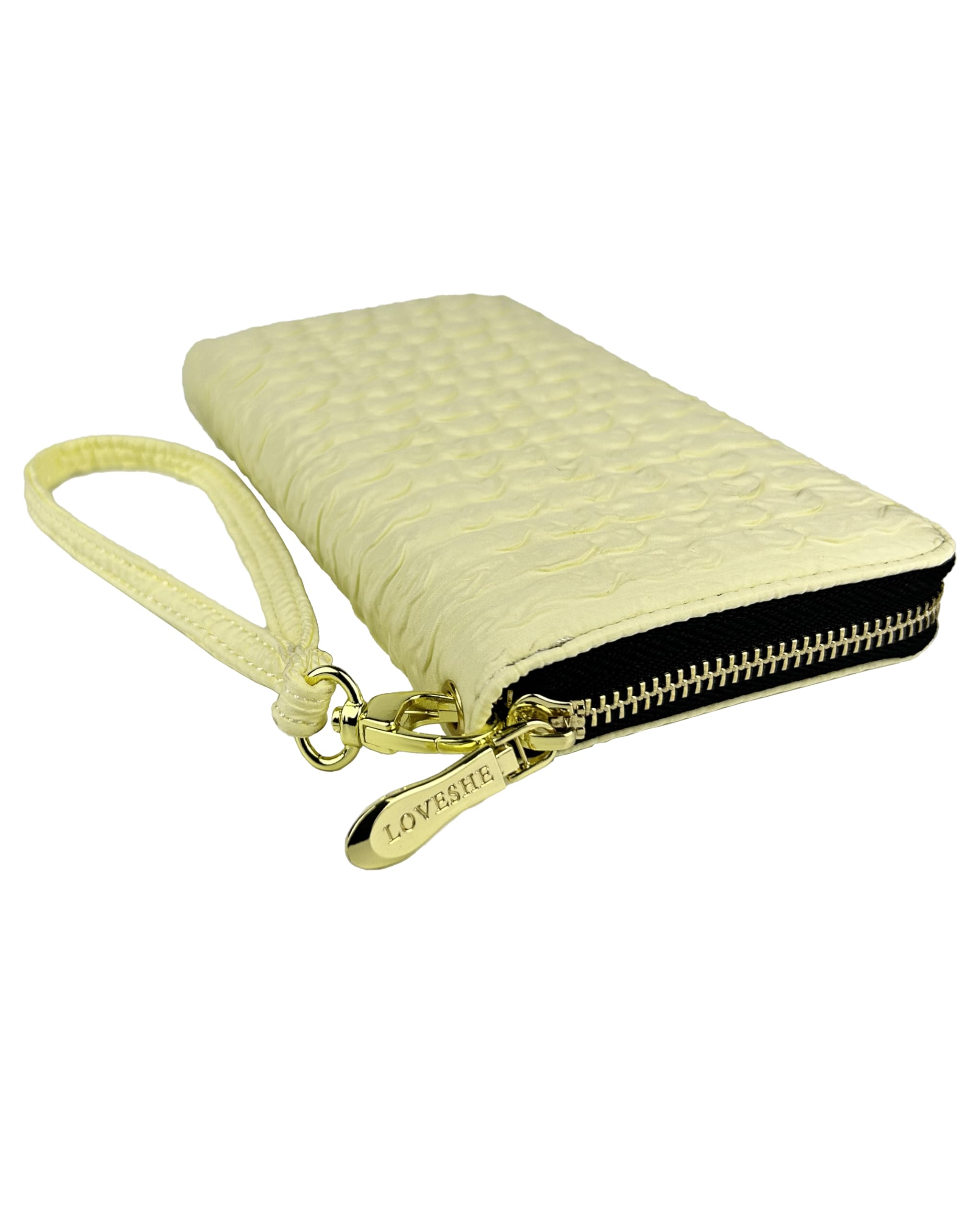 Women's Wallet Clutch - Stylish, Spacious w/Wristlet for Travel, Holds Cards, Phone, Cash