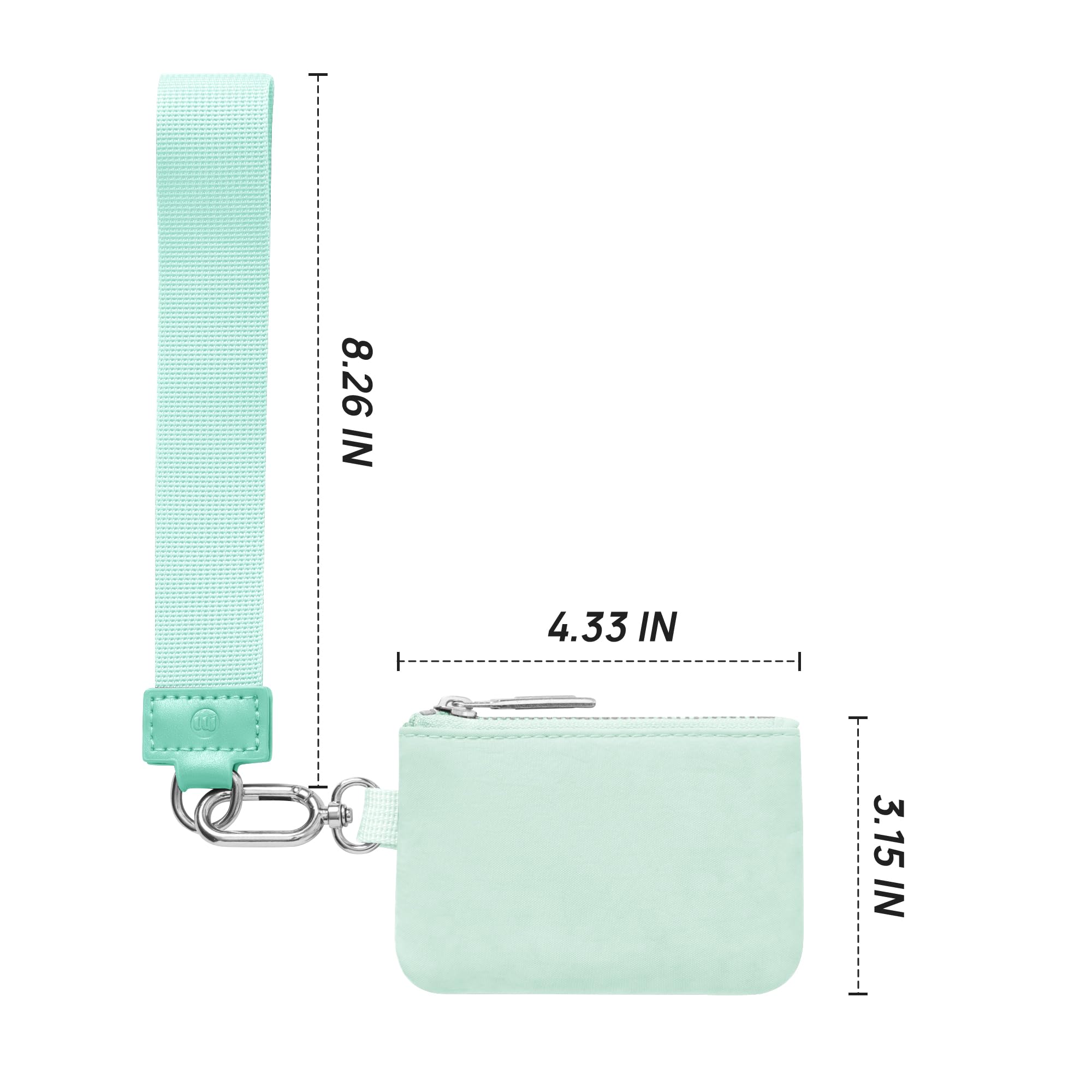 Wristlet keychain Wallet for Women Dual Pouch Wristlet Portable wallet Coin Purse Mini Women Coin Pocket