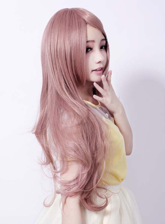 Cosplay Wig Capless Wavy Synthetic Hair 30 Inches 120% Wigs