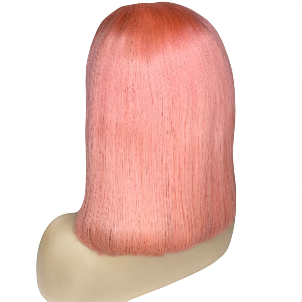 Women Human Hair Straight Lace Front Cap 8 Inches 130% Wigs