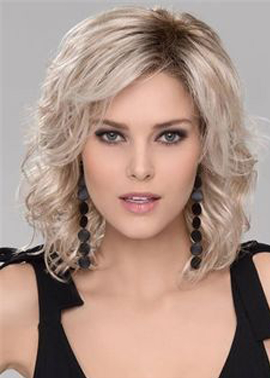 Women Capless Big Curly Synthetic Hair Wigs 14 Inches