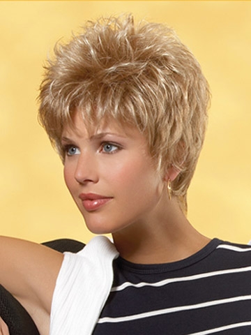 Capless Straight Synthetic Hair Short Blonde Wigs