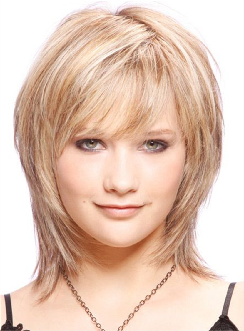 Women Synthetic Hair Capless Straight Wigs 10 Inches