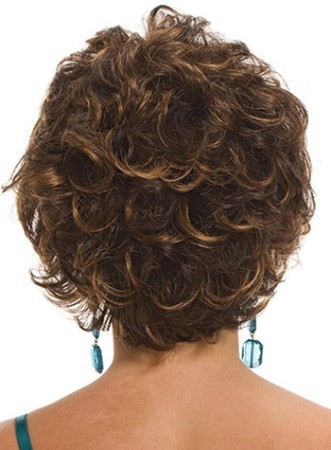 Synthetic Hair Capless Curly Short Wigs