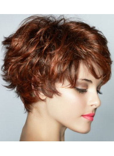 Pixie Haircut with Bangs Synthetic Hair Capless Wig 8 Inches