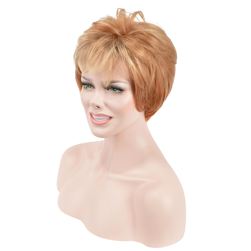 Jane Fonda Wigs Capless Straight Synthetic Hair Wigs 8 Inches