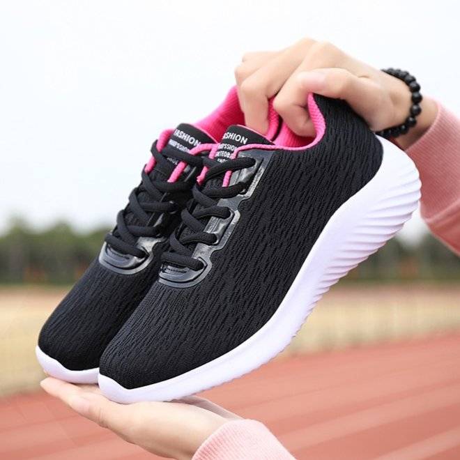   Women  Shoes Skin-friendly Mesh Arch Support Casual Jogging Sneakers