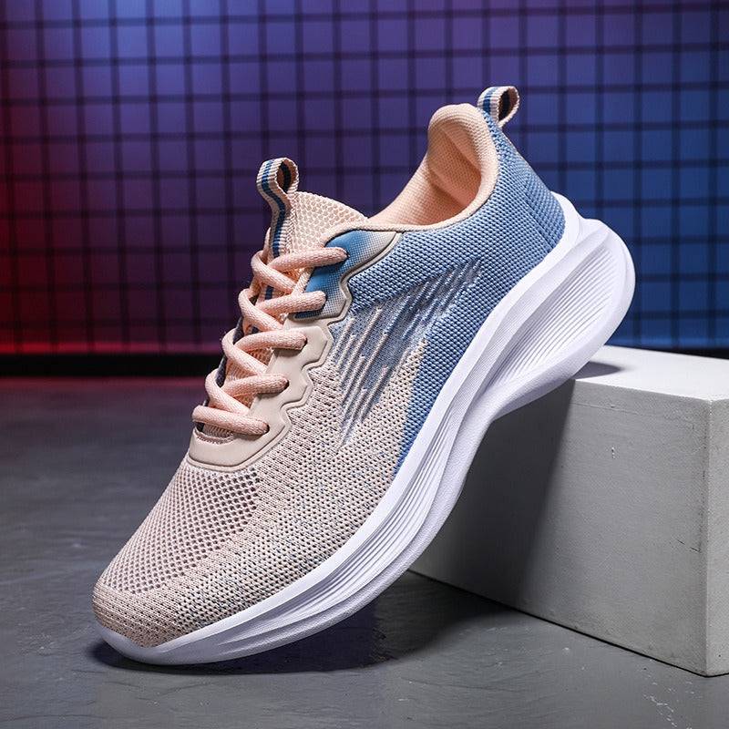   Women  Shoes Thick Sole Gradient Colorful Sports Sneakers