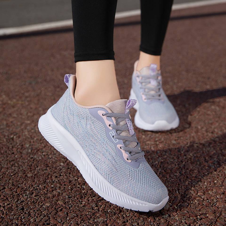   Women  Shoes Shock-resistance Mesh Lightweight Running Sneakers