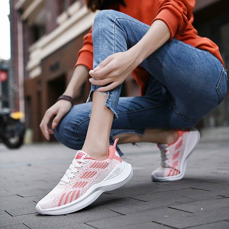   Women  Shoes Elastic Mesh EVA Nonslip Summer 2023 Jogging Sneakers