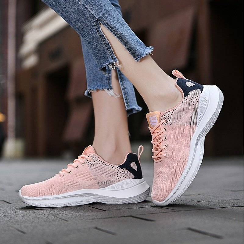   Women  Shoes Elastic Mesh EVA Nonslip Summer 2023 Jogging Sneakers