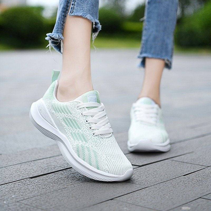   Women  Shoes Elastic Mesh EVA Nonslip Summer 2023 Jogging Sneakers