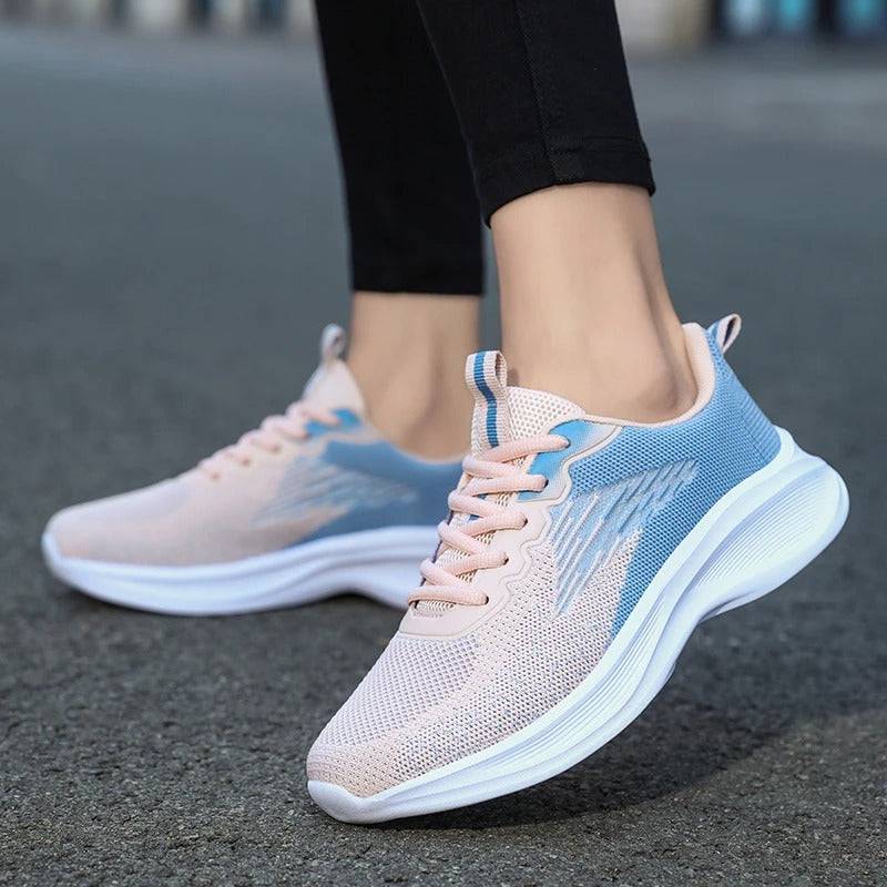   Women  Shoes Thick Sole Gradient Colorful Sports Sneakers