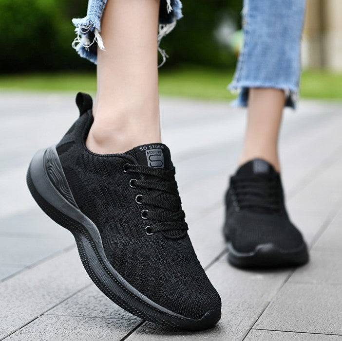   Women  Shoes Elastic Mesh EVA Nonslip Summer 2023 Jogging Sneakers