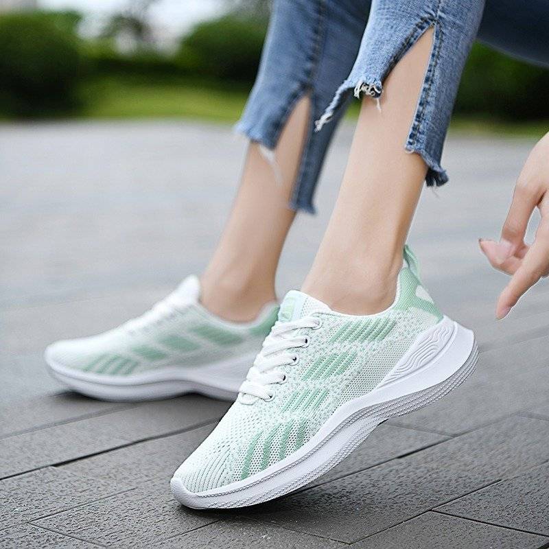   Women  Shoes Elastic Mesh EVA Nonslip Summer 2023 Jogging Sneakers