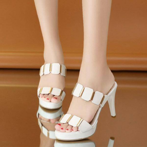 Women'S Platform High Heel Slippers