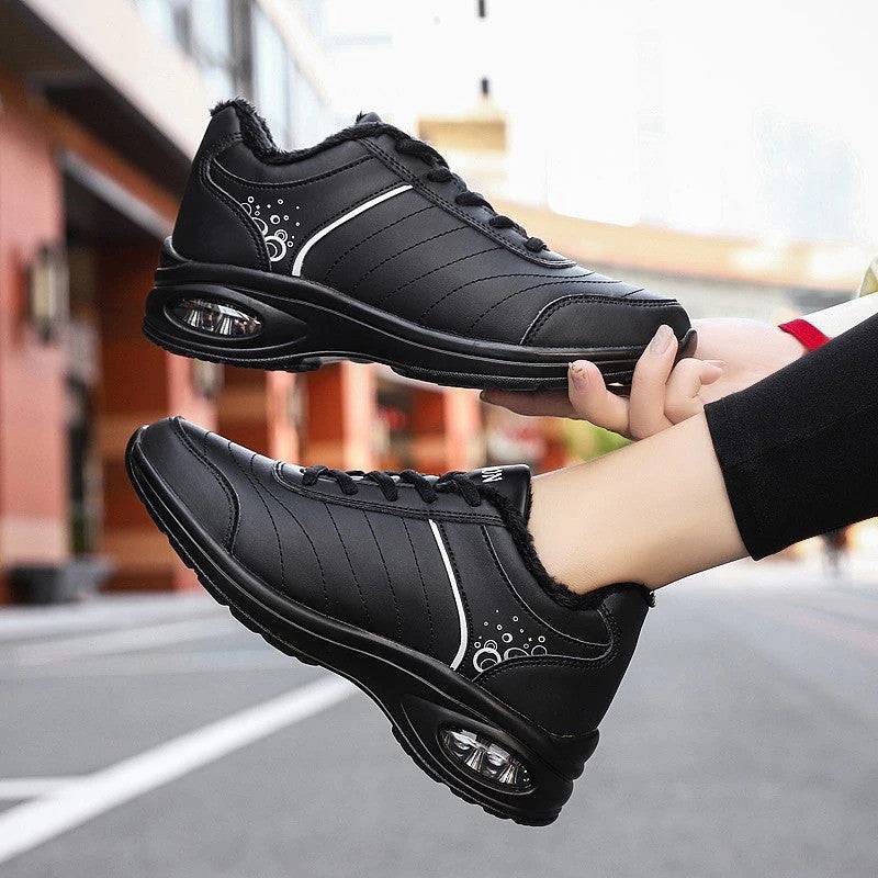   Women  Shoes Leather Waterproof Sneakers