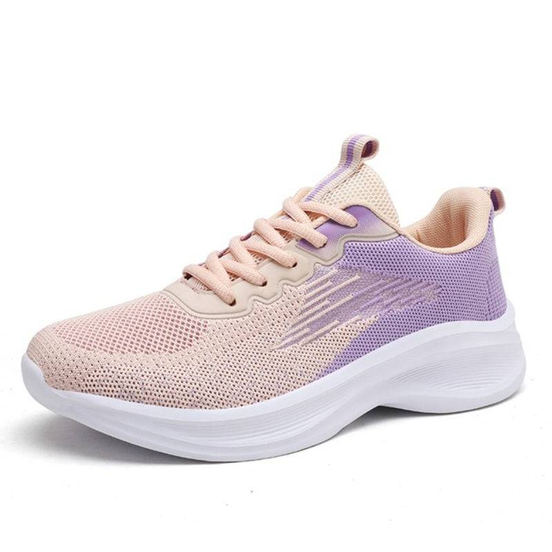   Women  Shoes Thick Sole Gradient Colorful Sports Sneakers