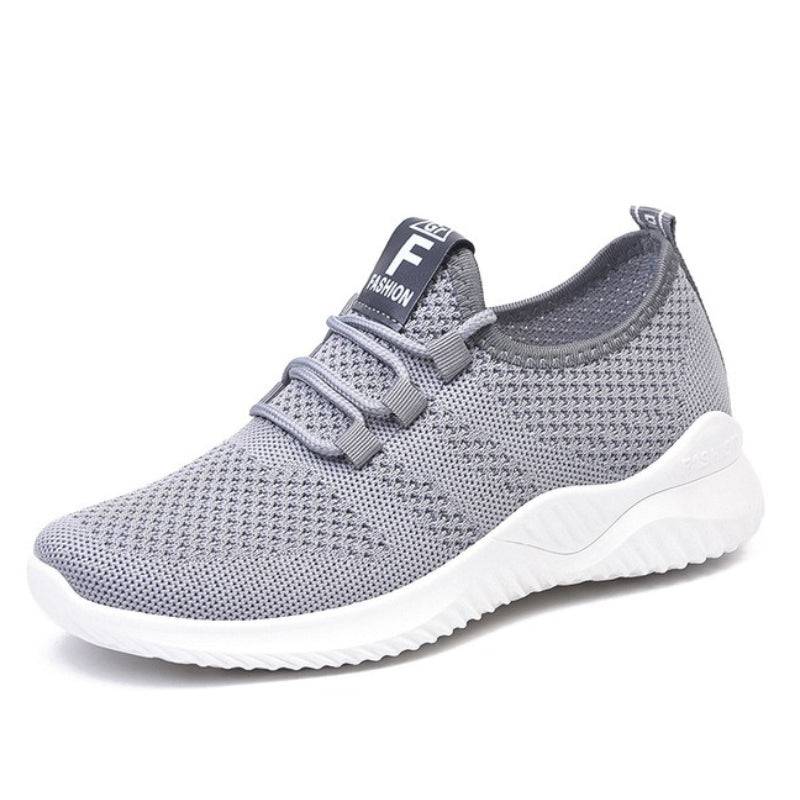   Women  Shoes Comfy Elastic Mesh Round Toe Running Sneakers